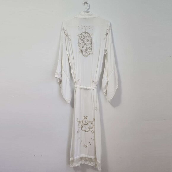 Spell & The Gypsy Collective Bride Isla Bonita Kimono White One Size Robe b238 - Picture 5 of 17